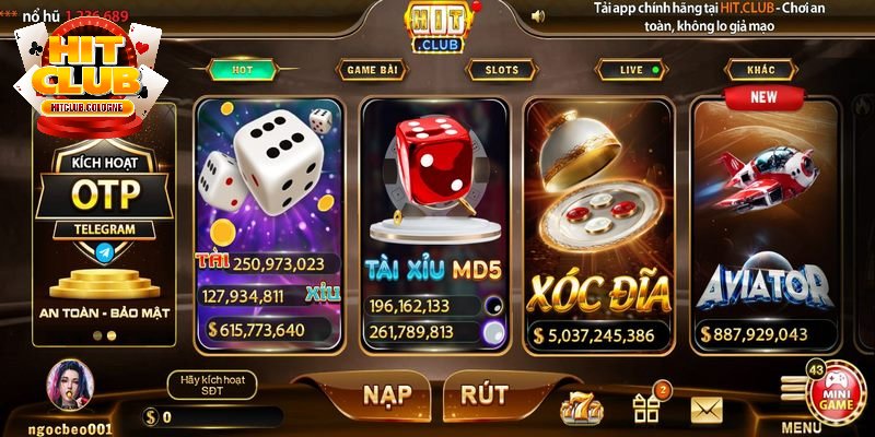 Hitclub là cổng game bài đổi thưởng uy tín trên thị trường Việt